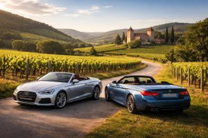 découvrez les plus beaux domaines viticoles à explorer en cabriolet audi a5 ou bmw série 4 pour une expérience alliant luxe, confort et paysages viticoles d'exception.