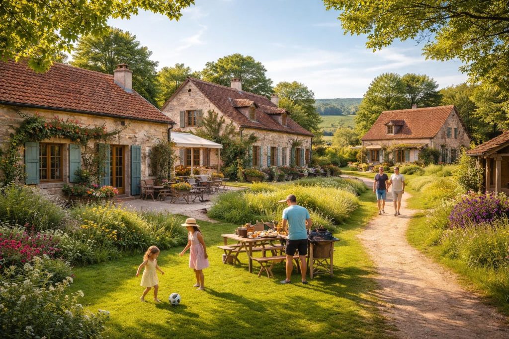 découvrez le domaine manon, un gîte rural idéal pour des vacances en famille à petit budget. réservez votre séjour avec gîtes de france ou airbnb pour un confort garanti au cœur de la nature.
